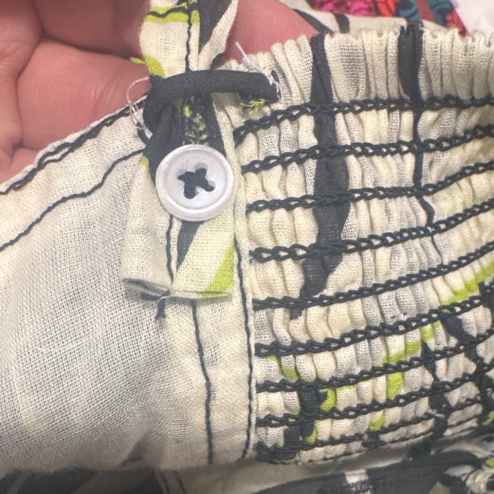 Joie Green and Black Leaf Print Maxi Dress - Picture 6 of 7